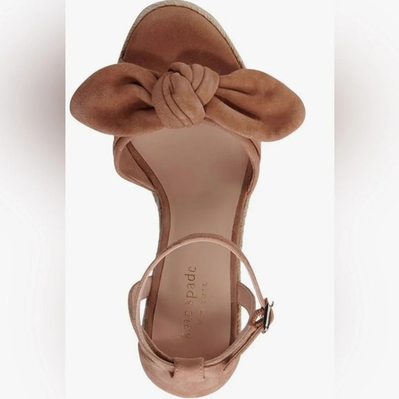 Kate Spade New York Tianna Platform Wedges Sz 9.5 Medium Biscotti - Picture 4 of 12